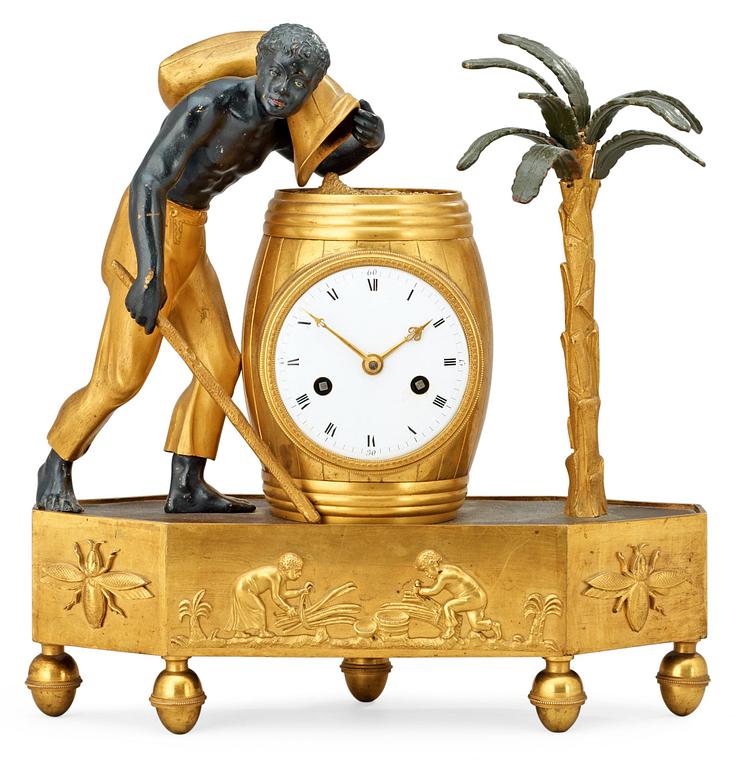 A French Empire early 19th century mantel clock.