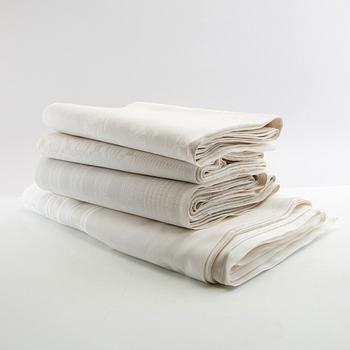 Tablecloths 4 pcs damask  first half/mid 20th century.