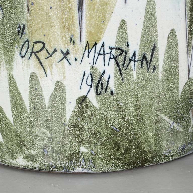 GOLVLAMPA. Keramik. Tilgmans. Signerad Oryx Marian 1961.