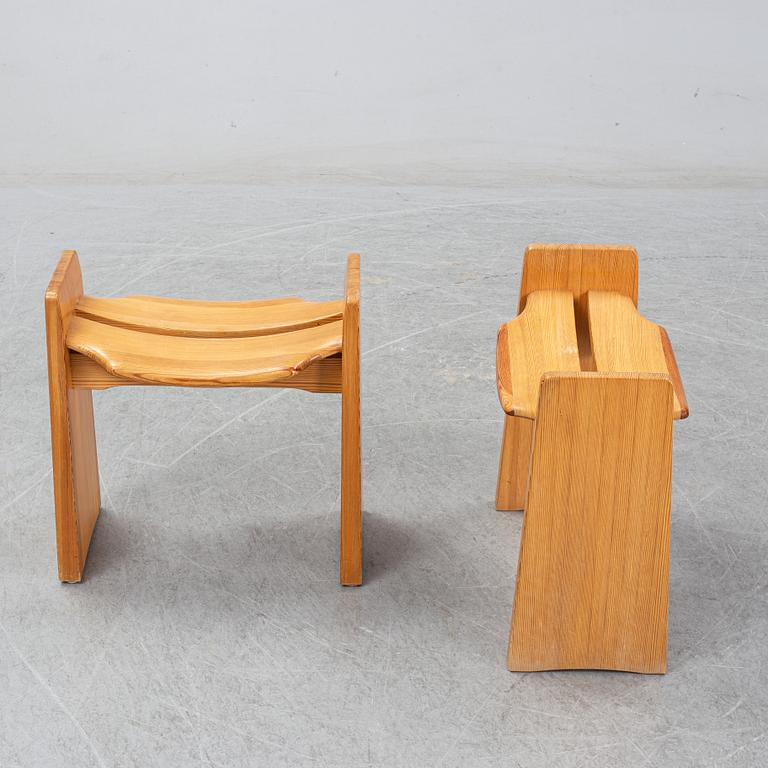 Gilbert Marklund, a pair of 'Jonte' chairs, designed 1969.
