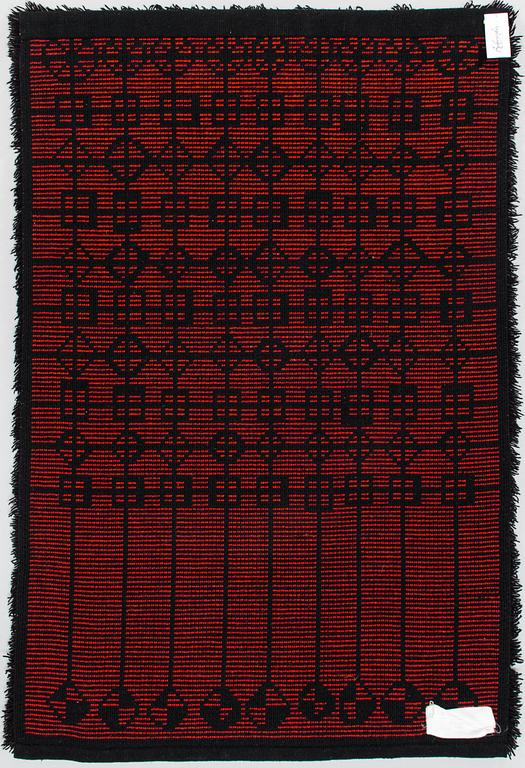 Irja Mikkola, A Finnish long pile rug for Ryijypalvelu. Circa 166x110 cm.