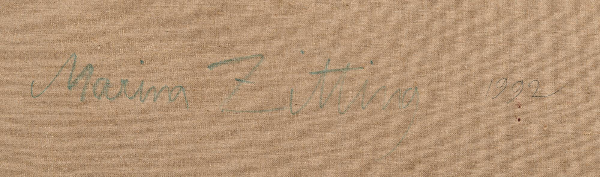 Marina Zitting, olja på duk, a tergo signerad och daterad 1992.