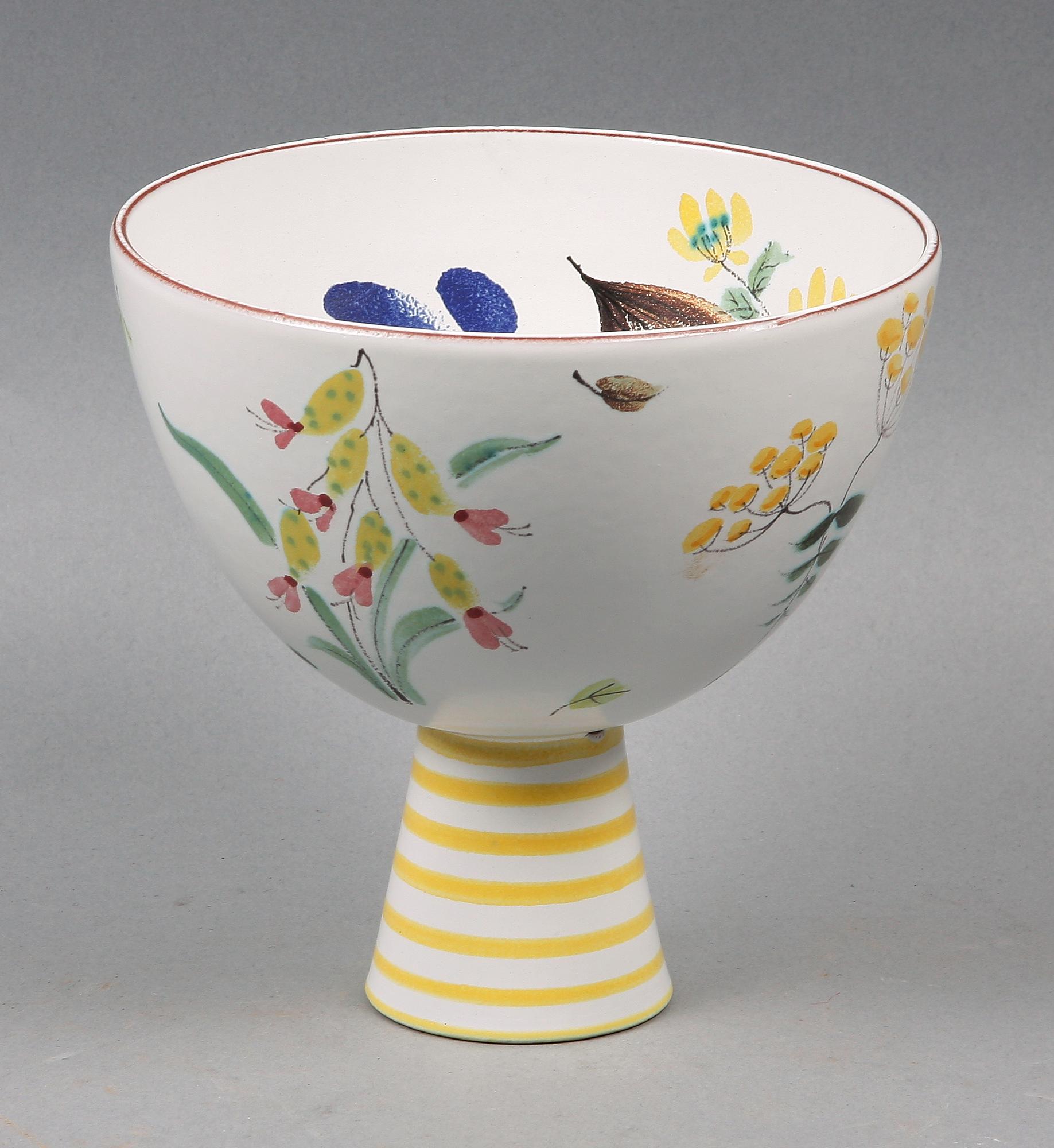 SKÅL på FOT, fajans, Stig Lindberg, Gustavsberg, 1940/50-tal.