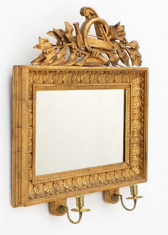 Johan Martin Berg, spegellampett, senempire, Göteborg, verksam, 1803- ca 1837.
