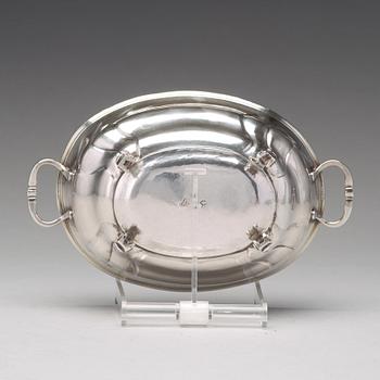 Arvid Castman, konfektskål, silver, Eksjö 1764. Senbarock/tidig rokoko.