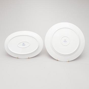 A 'Mårbacka' set of dinnerware and teacups, circa 32 pieces, Rörstrand Sweden, latter half of the 20th Century.