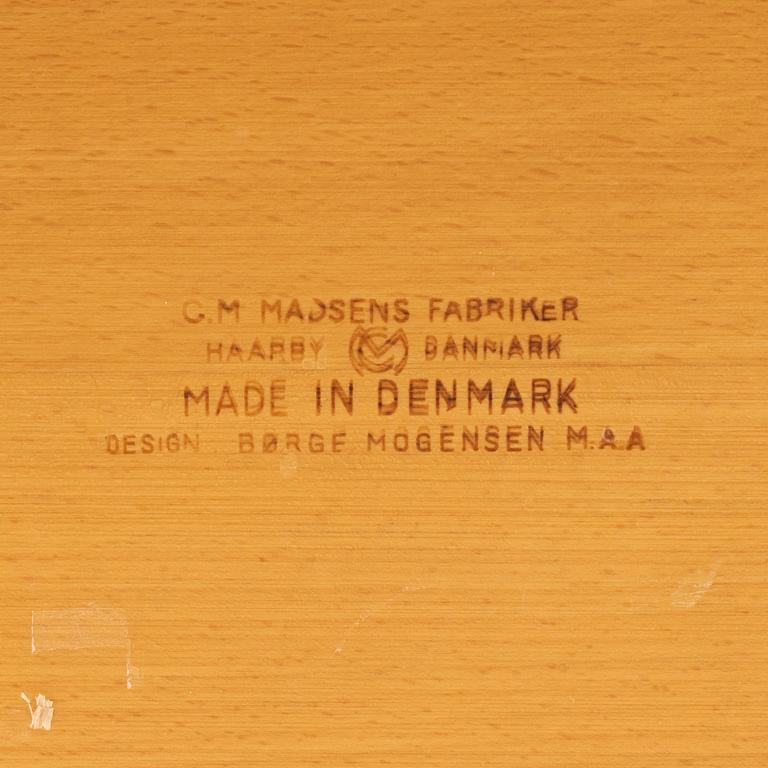 Børge Mogensen, a shaker modell beech wood dining table, Madsens Fabriker, Haarby, Denmark, 1960's/70's.