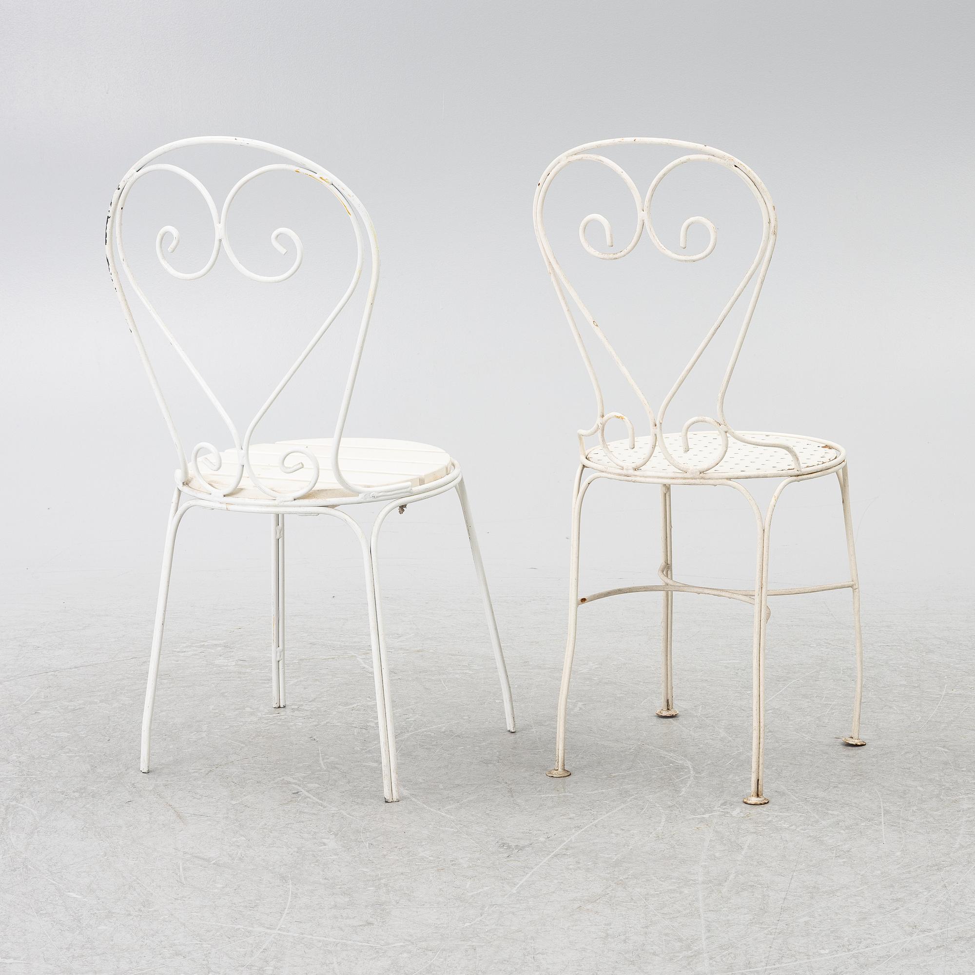 4 + 2 garden chairs, partly "Classic chair no 1" Byarums Bruk.