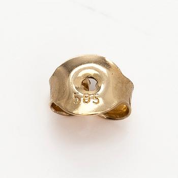 Örhängen, 14K guld och granater.