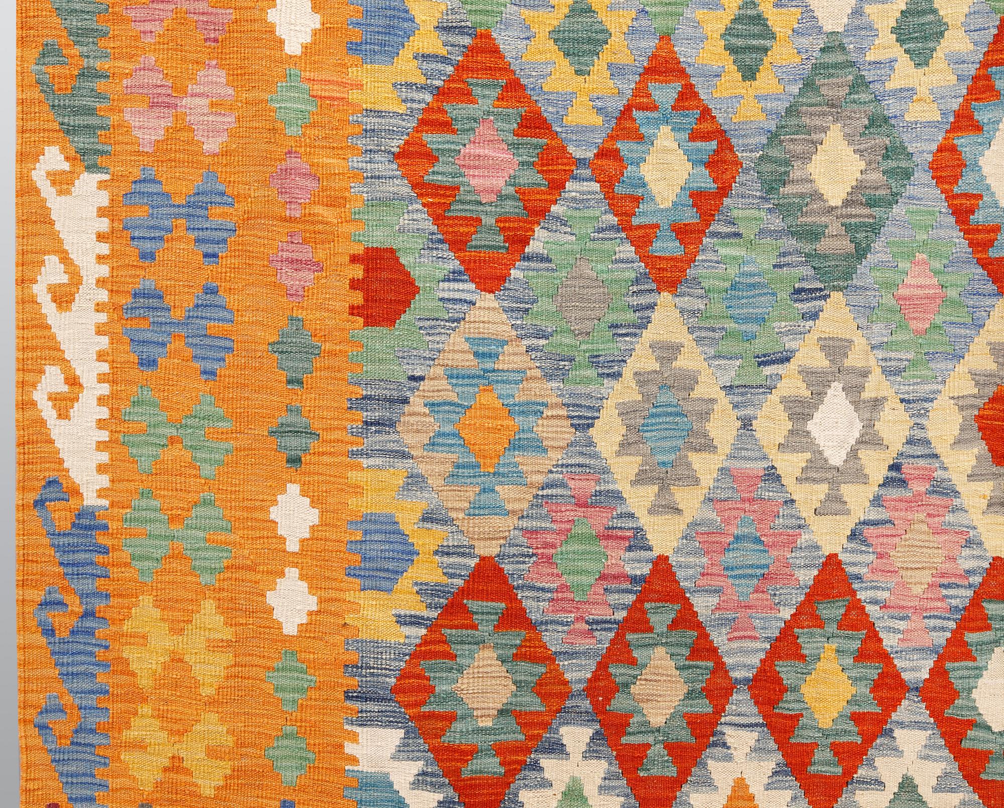 A kilim carpet, ca 342 x 256 cm.