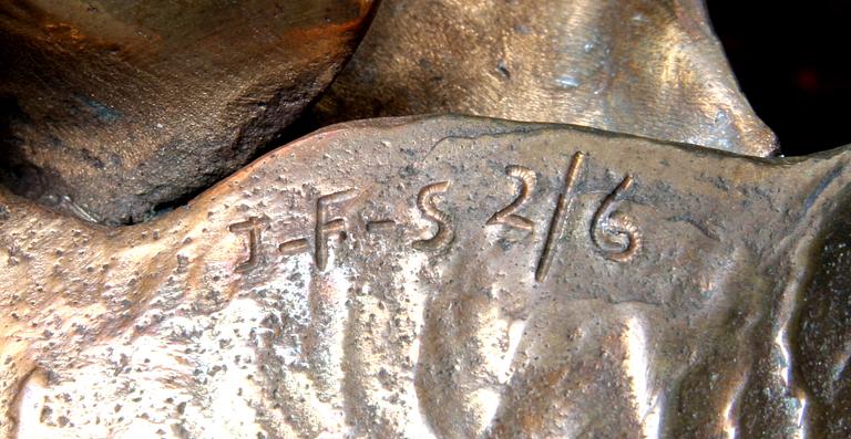 SÖRENSEN, JENS FLEMING. Skulptur, brons, sign J-F-S, numr 2/6.