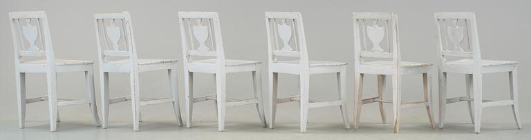 STOLAR, 6 st, allmoge, 1800-talets första hälft.