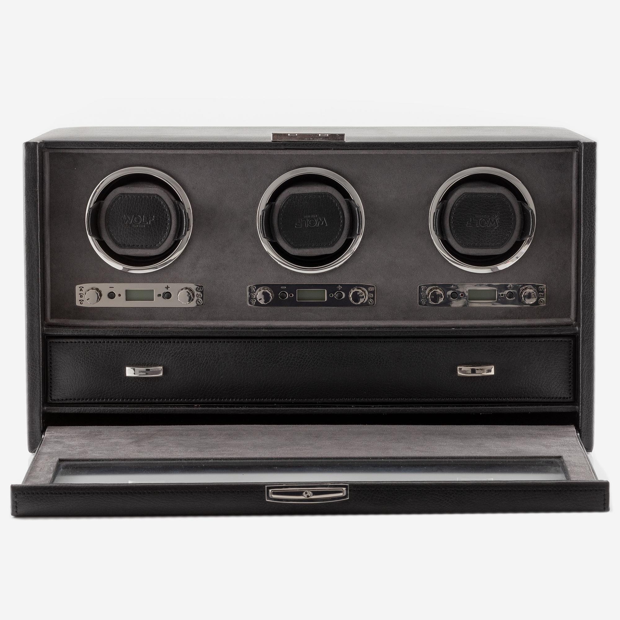Wolf, Blake, Triple Watch Winder, 25 x 45 x 25 cm.