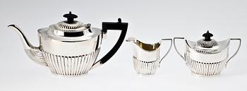 TESERVIS, 3 delar, silver, Mappin & Webb, Sheffield. 1927-30. Vikt tot ca 900 gram.