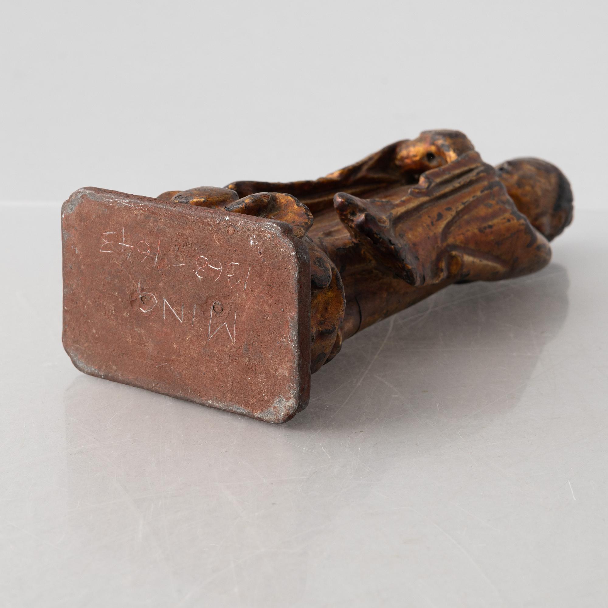 A Chinese Buddha joss stick holder, Ming dynasty, 17th/18th century.