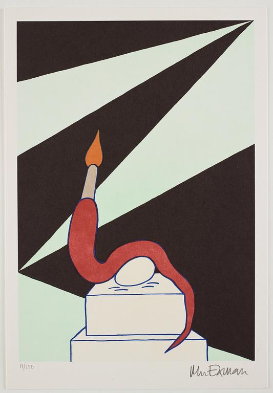 Marie-Louise Ekman, Portfolio with 20 lithographs "Monument 1981-2021".