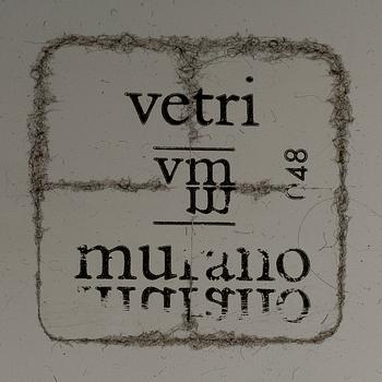 ANGELO MANGIAROTTI, PÖYTÄVALAISINPARI. Lesbo. Suunniteltu 1966-67  Tarramerkintä: Murano Vetri 048.