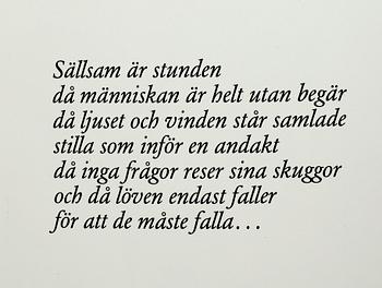 AXEL OLSON, färglitografi samt bok.