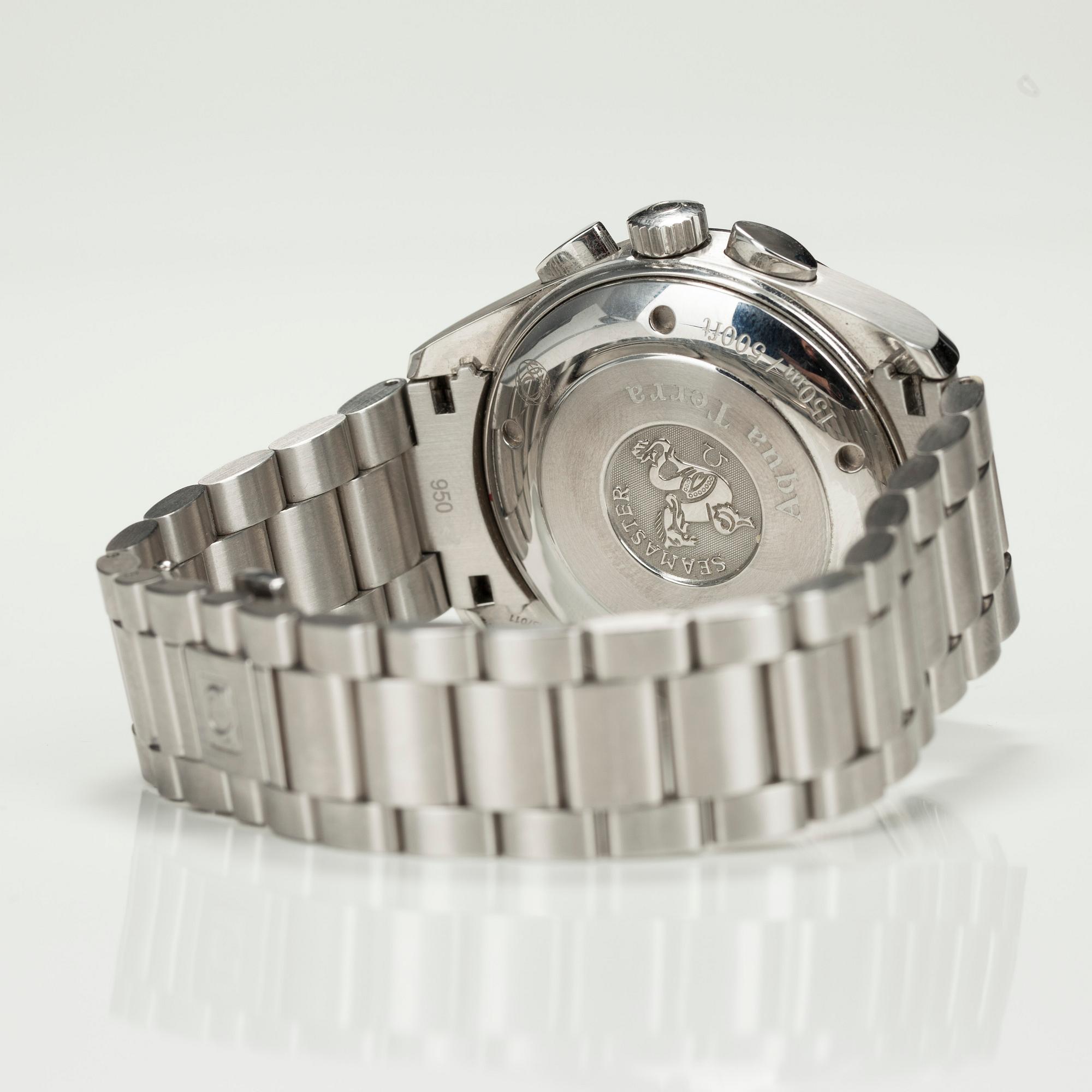 RANNEKELLO miesten. OMEGA SEAMASTER Automatic Chronometer 2009. Teras. Ref. 25123000. No 78137011. Cal. 3301. Bukowskis