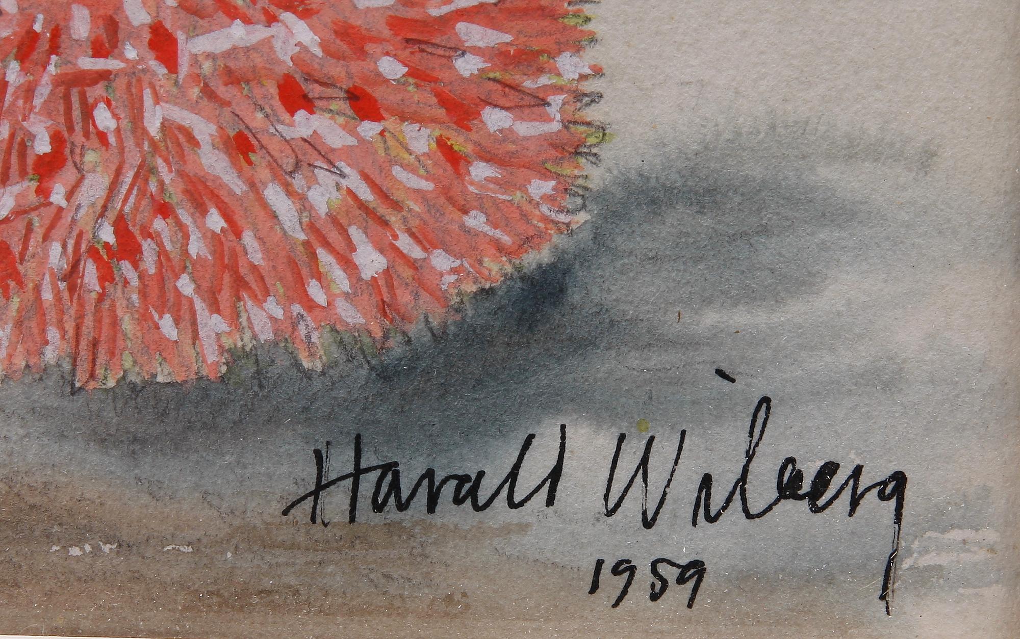 HARALD WIBERG, akvarell. Sign o dat 1959.
