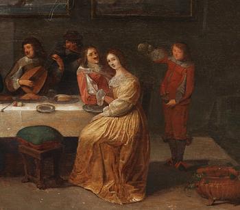 Christoph Jacobsz van der Lamen Circle of, CHRISTOPH JACOBSZ VAN DER LAMEN, circle of. Reinforced panel 53 x 82 cm.