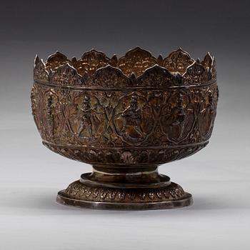 SKÅL, silver, 1900-talets mitt, totalvikt 784 g.