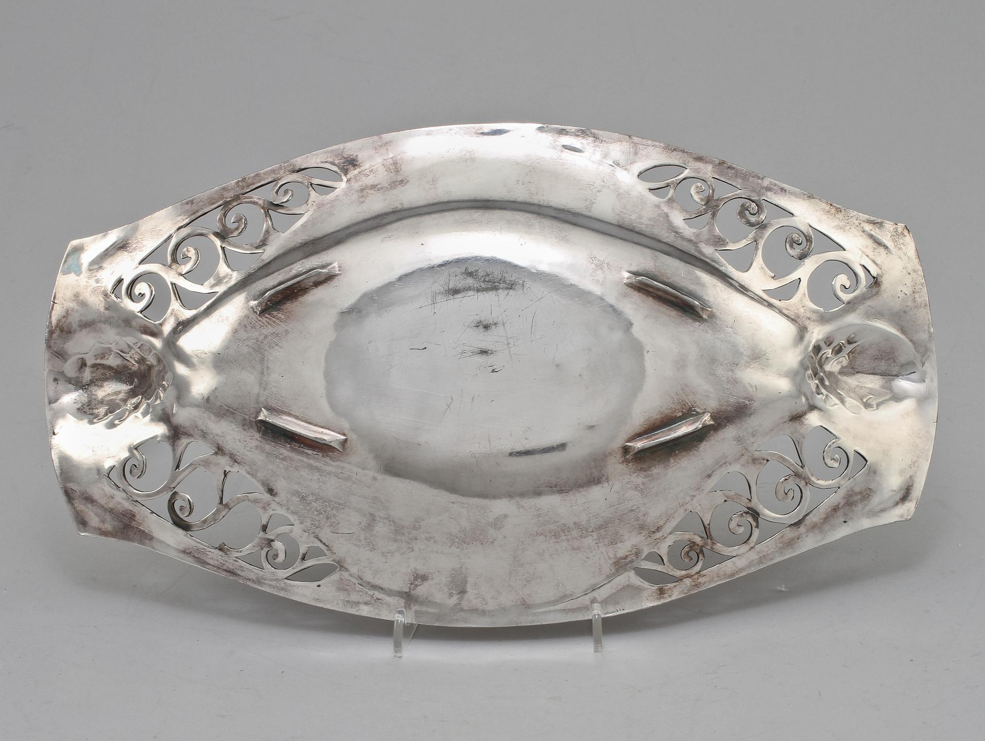 SKÅL, vitmetall, jugend, tidigt 1900-tal.