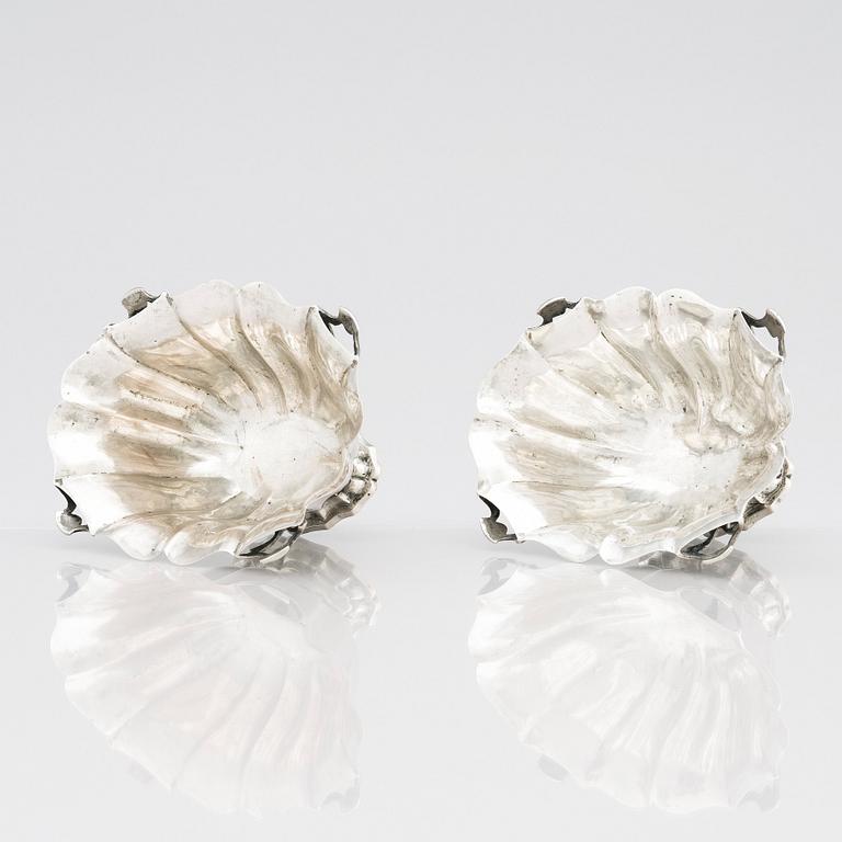 A pair of Italian Silver Sugar Bowls, Venice, mid 18th century.