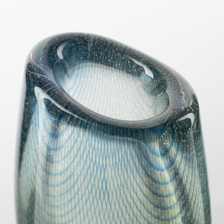 Sven Palmqvist, a glass vase 'Kraka' Orrefors, signed.