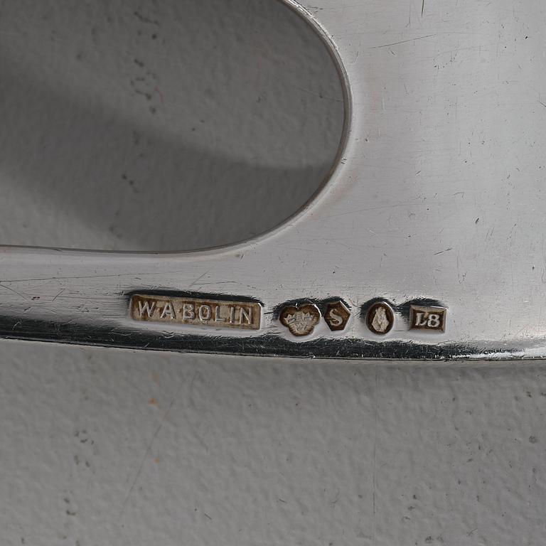 A Swedish 20th century silver 255 piece table-cutlery, mark of WA Bolin, Stockholm 1937. Model Empire I.