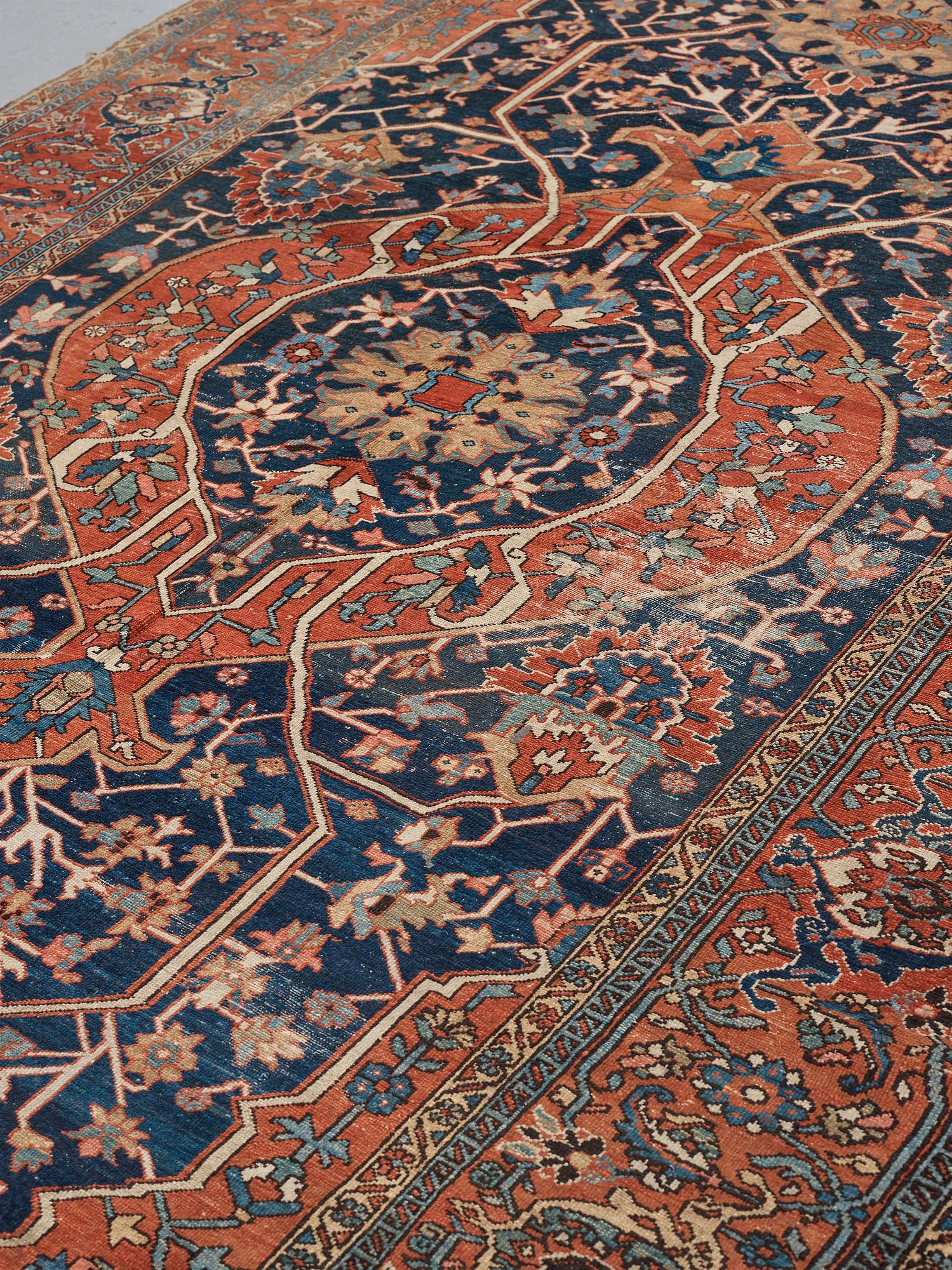 A CARPET, an antique northwest Persian, ca 414-425 x 248,5-260 cm.