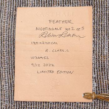 Ellinor Eliasson, matta, "Feather", Kasthall, ca 240 x 170 cm.