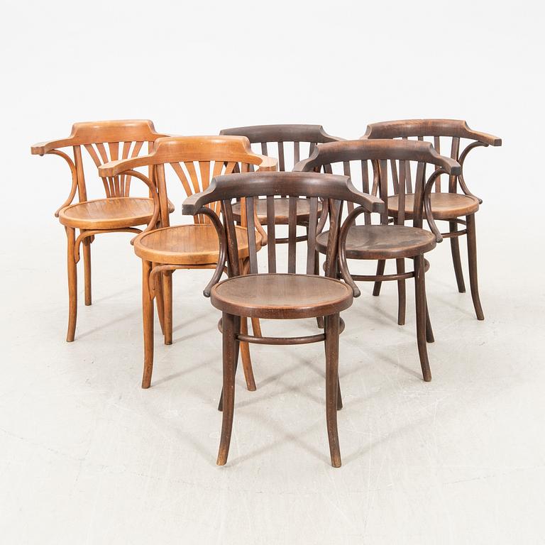 Karmstolar 6 st Thonet 1900-talets första hälft.