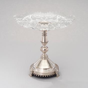 A SILVER-MOUNTED CUT-GLASS BOWL, silver and glass, St:Petersburg ca 1900 Vasili Kangin for Morosov.