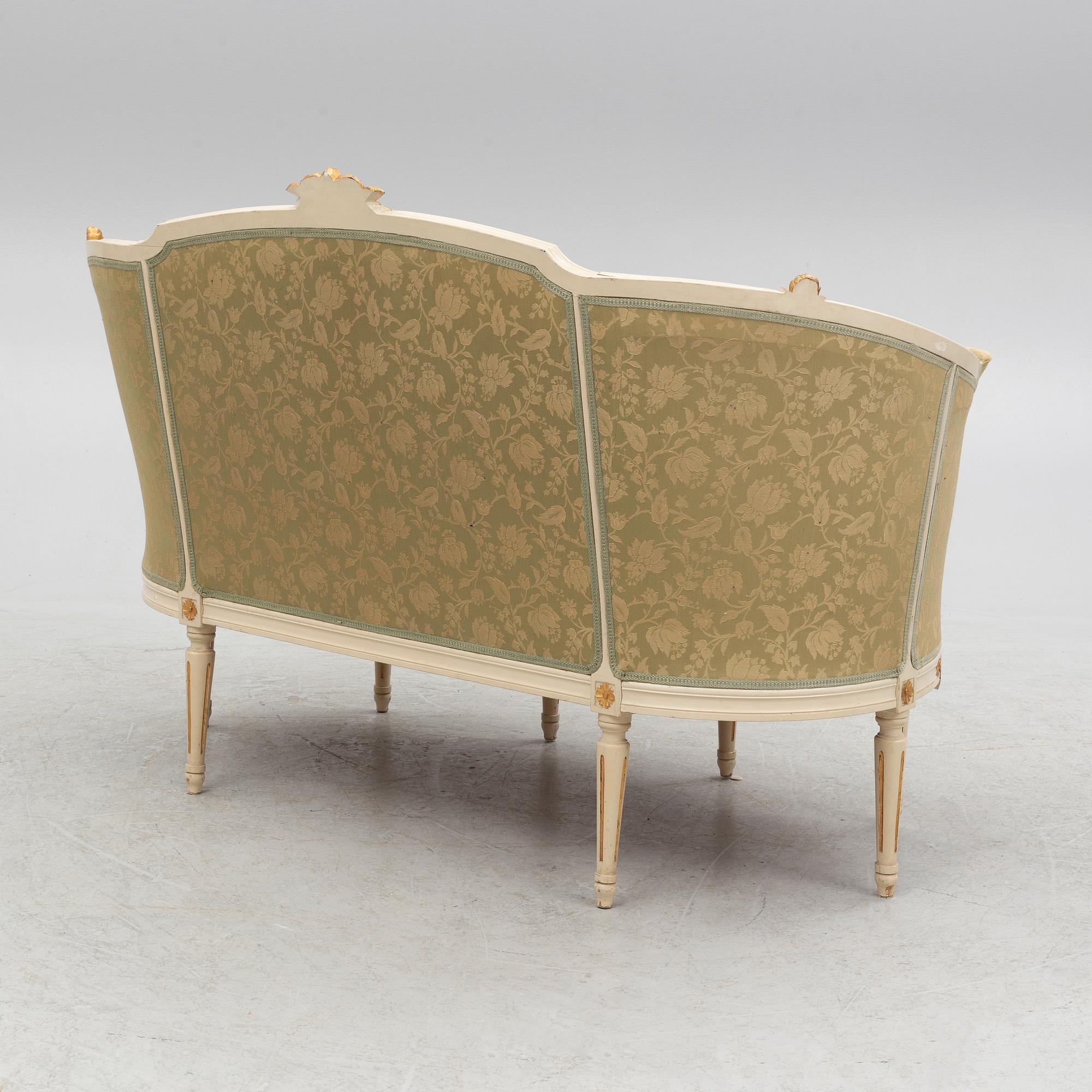 Soffa, gustaviansk stil, 18/1900-tal.