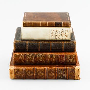 Five books from the 17th and 18th century.