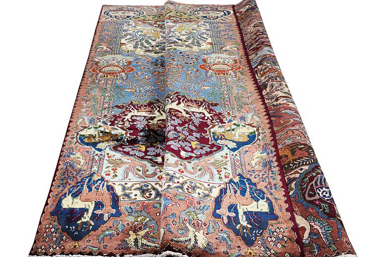 A carpet, Kashmar, c. 391 x 295 cm.