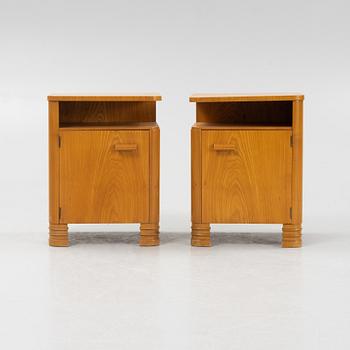 Sängbord, ett par, Swedish Modern, 1940-tal.