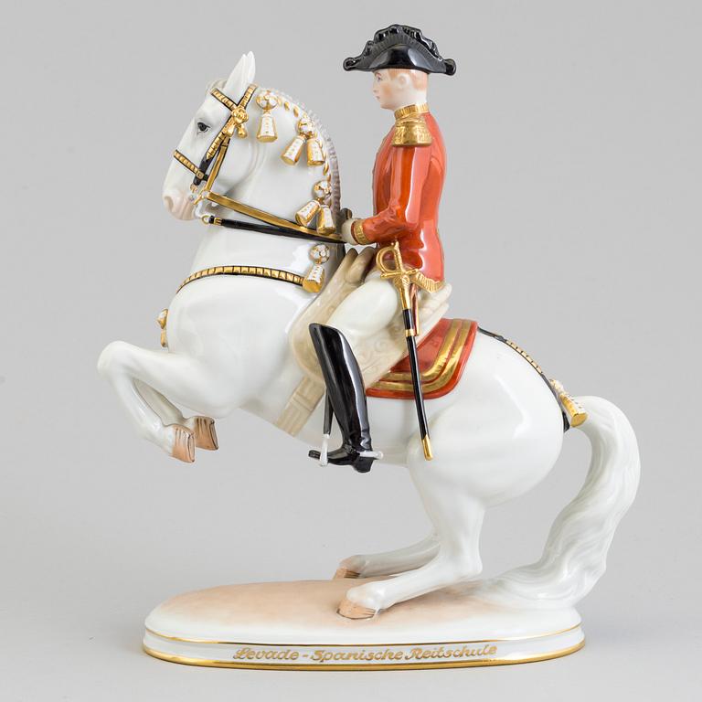 A Vienna porcelain figure from the 'Spanische Reitschule', second half of 20th Century.