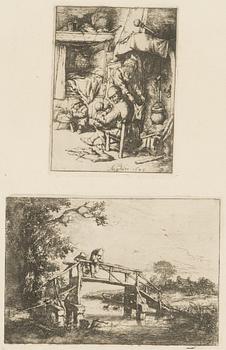 Adriaen van Ostade, two etchings.