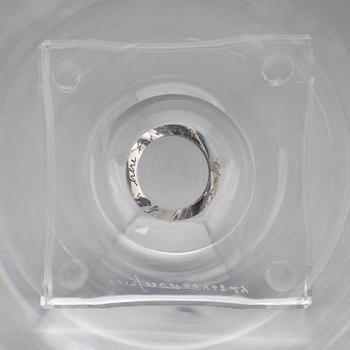 VAS, glas med silverring, "Endless" Efva Attling, 1900/2000-tal.