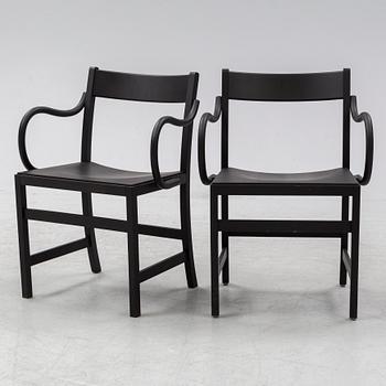 Chris Martin,  4 Waiter XL Armchair - Black Stained Beech.