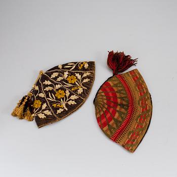 Two night caps 19th century.