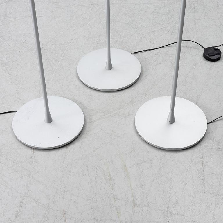 Jasper Morrison, three 'Glo-Ball' floor lamps, Flos, Italy.