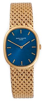1356. A Patek Philippe Elipse gentleman's wrist watch, c. 1980.