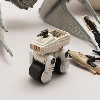 STAR WARS, A set of 10 vehicles Kenner and Palitor 1970's-/90's.