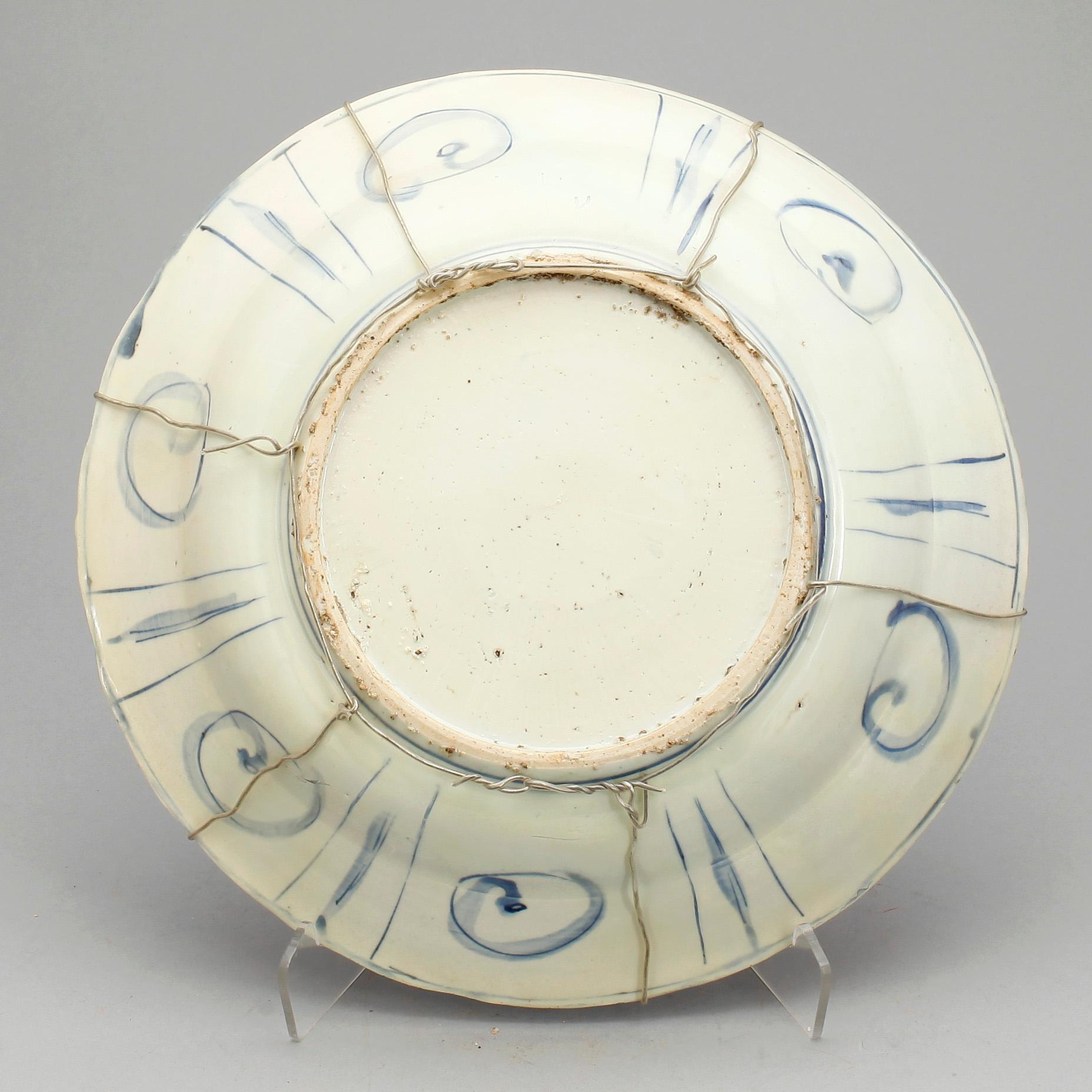 FAT, kraakporslin. Ming dynastin, Wanli (1572-1620).