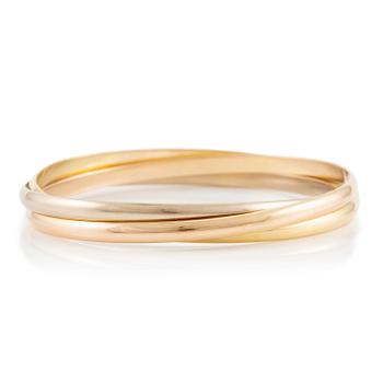 627. A Cartier bracelet "Trinity" 18K gold in three colours.