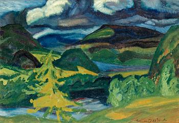 116. Helmer Osslund, Landskap Ångermanland.