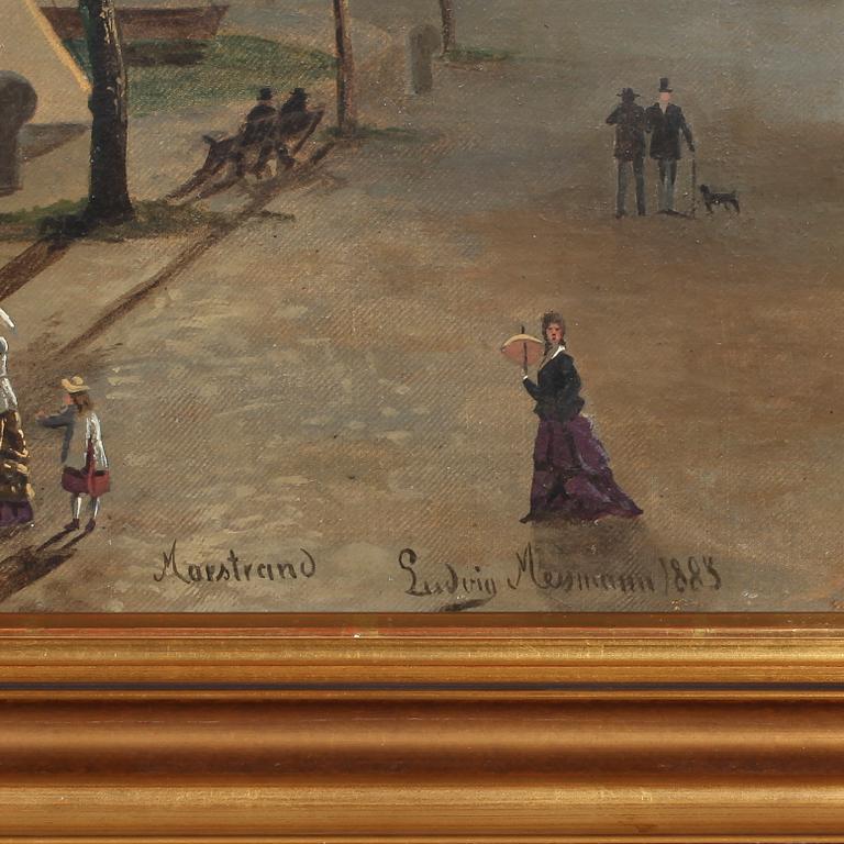 CARL LUDWIG FERDINAND MESSMANN, olja på duk, signerad och daterad 1883.